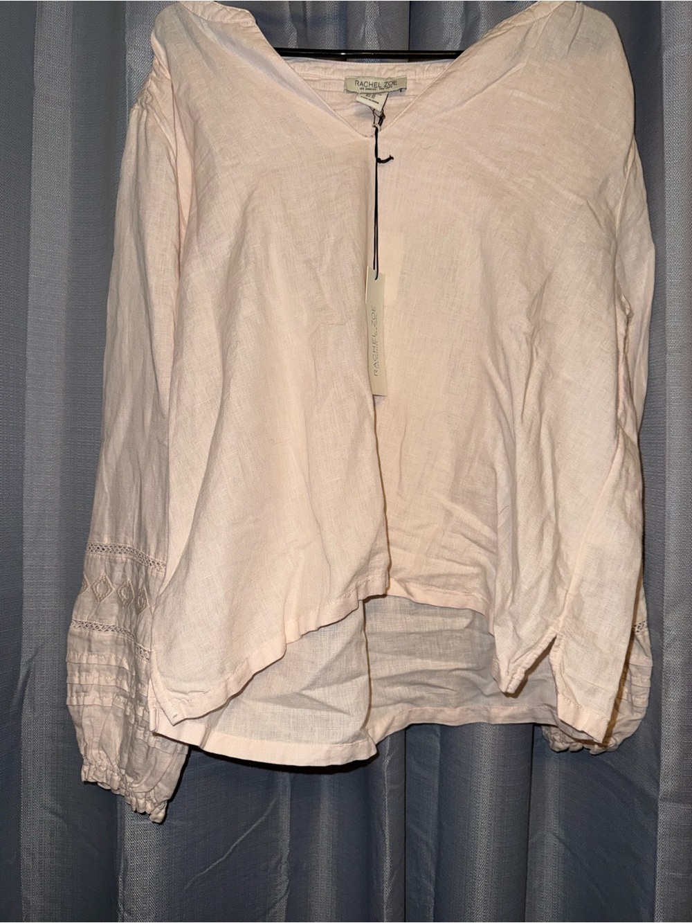 Rachel Zoe Embroidered Sleeve  Tunic